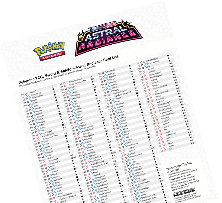 Pokemon - Jogo de Cartas Pokémon Espada & Escudo Radiância Astral