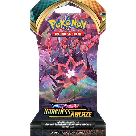 POKEMON TRADING CARD GAME 3 PACK BUNDLE = SWORD AND SHIELD DARKNESS ABLAZE 