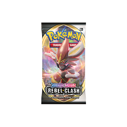 5 Booster Packs for sale online Pokemon TCG Sword and Shield Rebel Clash 
