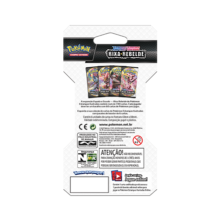 Pokémon tcg: Deck SWSH2 Rixa Rebelde - Baralho Temático Zacian +