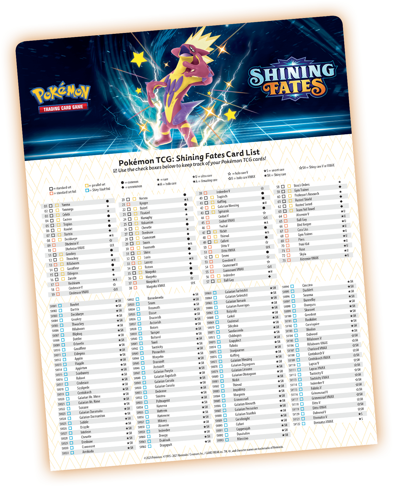 Pokémon TCG Shining Fates Expansion—Release Date February 19, 2021