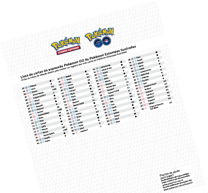 Carta avulsa Pokémon GO em português - escolha a sua