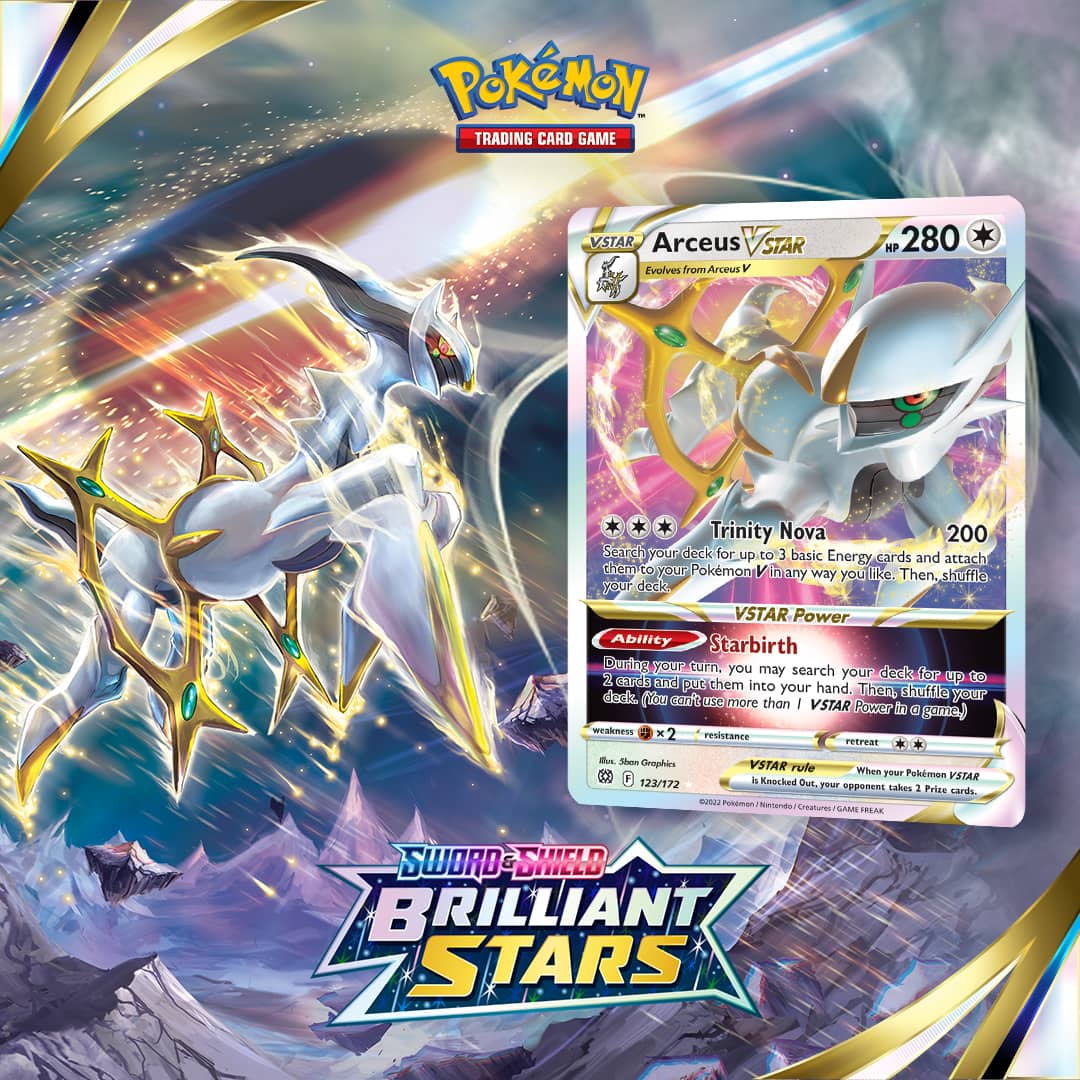 Pokemon Brilliant Stars Carte Pokémon Booster Packs x2 - Nouvelle Carte  Vstar et Vmax 3 à prix pas cher