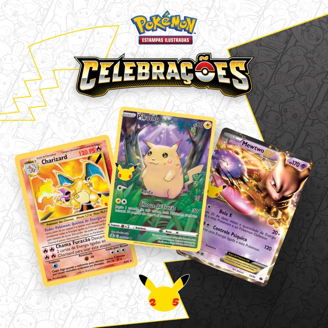 Carta de pokémon TCG - Ho-Oh - CELEBRAÇÕES- Comemoração de 25 anos