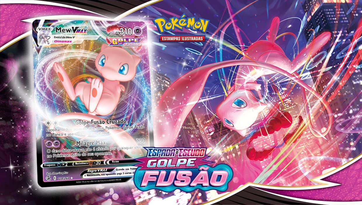 Carta Pokémon Mew Vmax Lendário Golpe Fusão