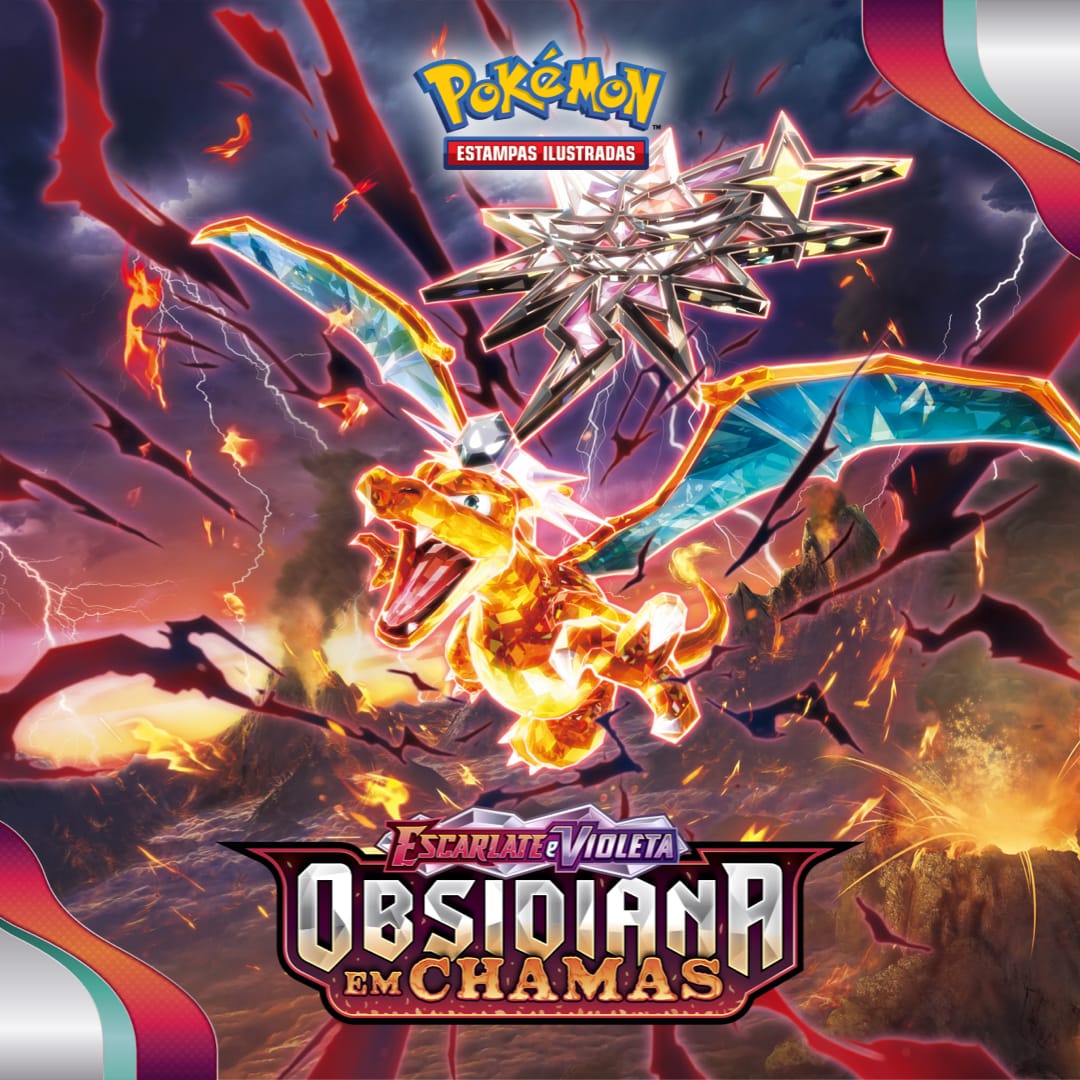 Escarlate e Violeta — Obsidiana em Chamas do Pokémon Estampas