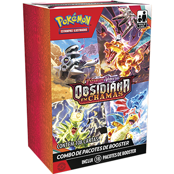 Pokémon Box Treinador Avançado Obsidiana Em Chamas - Copag