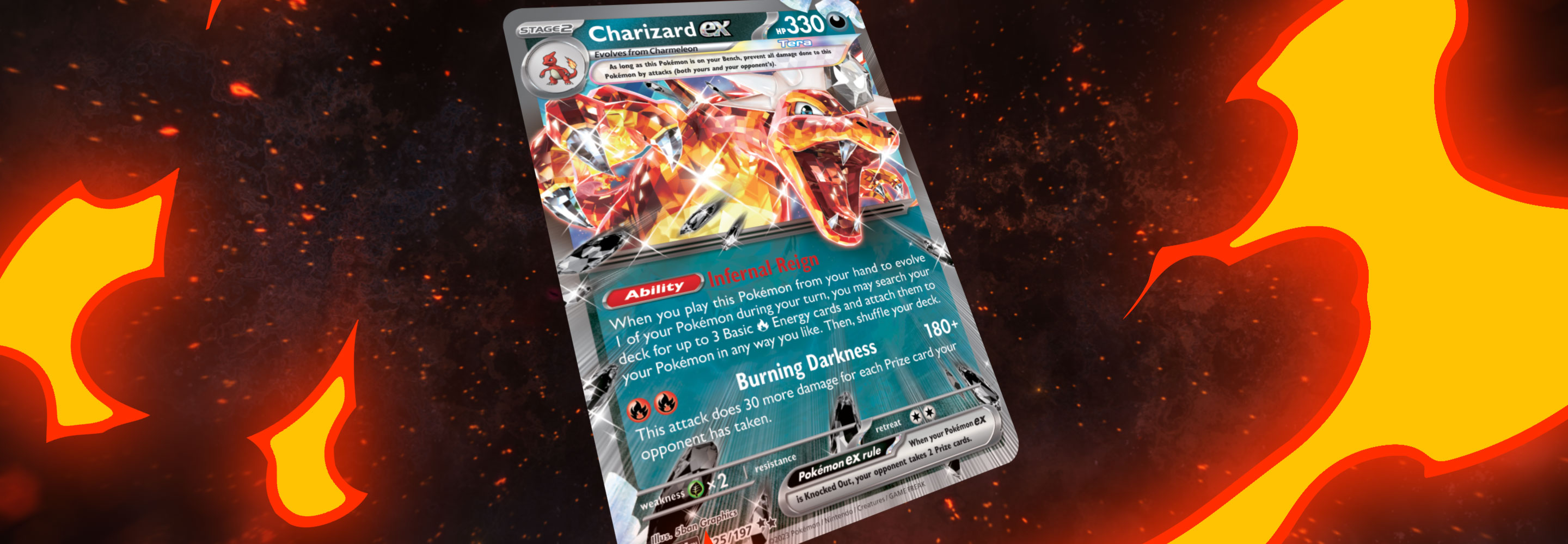 Carte Pokémon Dracaufeu EX 223/197 Ecarlate & Violet Flammes Obsidienn –  Dracaustore