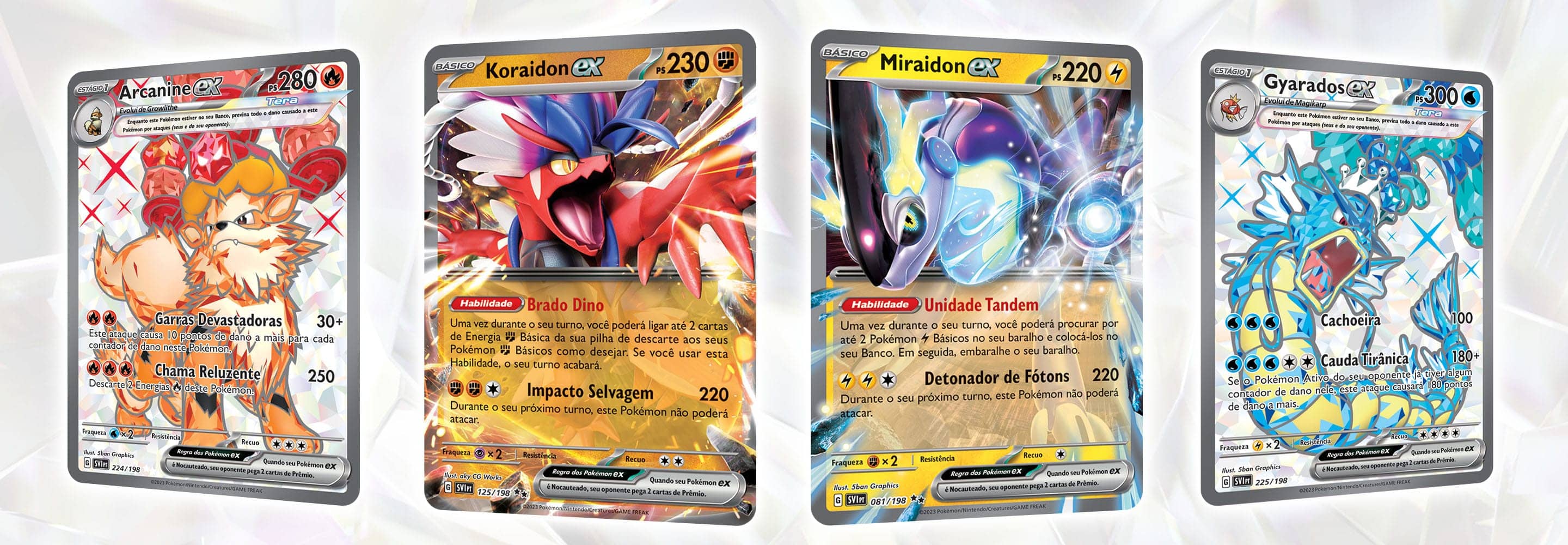 Lote 100 Cartas Pokémon 2 Cartas Brilhantes E 2 Lendários